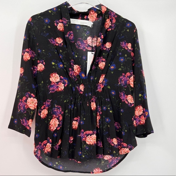 IRO Noun Floral Smock Blouse Size 34/US2 NWT - Picture 2 of 8